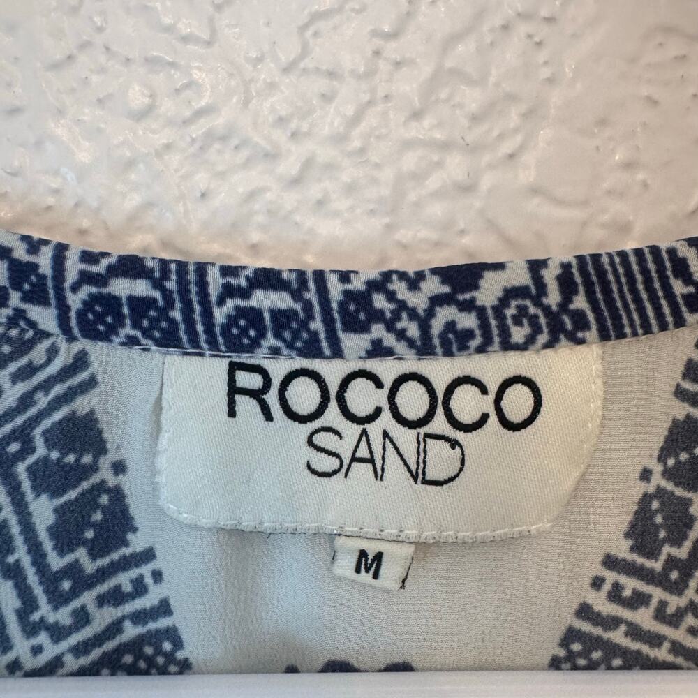 Rococo Sand Silk Ionic Printed Embroidered Maxi Dress Boho Resortwear Maximalist - Picture 3 of 9